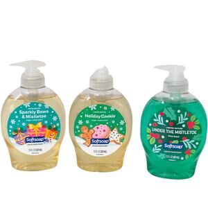 3 Softsoap Sugar Cookie & Pine Scent Liquid Soap Limited Edition Holiday 7.5 oz.